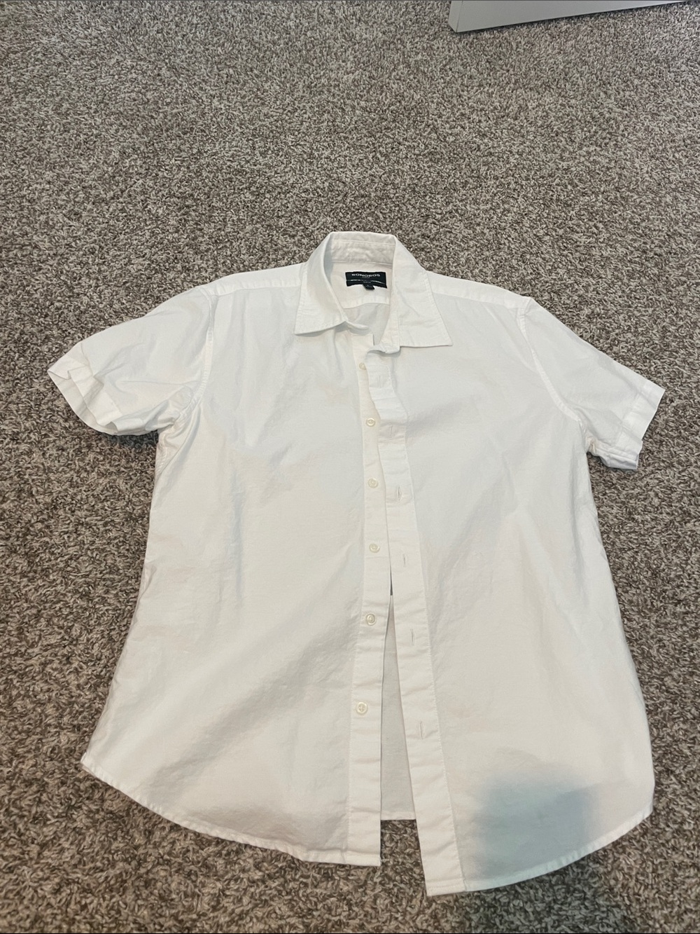 Bonobos White Short-Sleeve Button Down Shirt